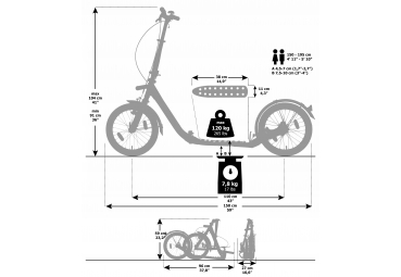 Kickbike Clix Weiß Mobilitätsroller - Stepshop.nl