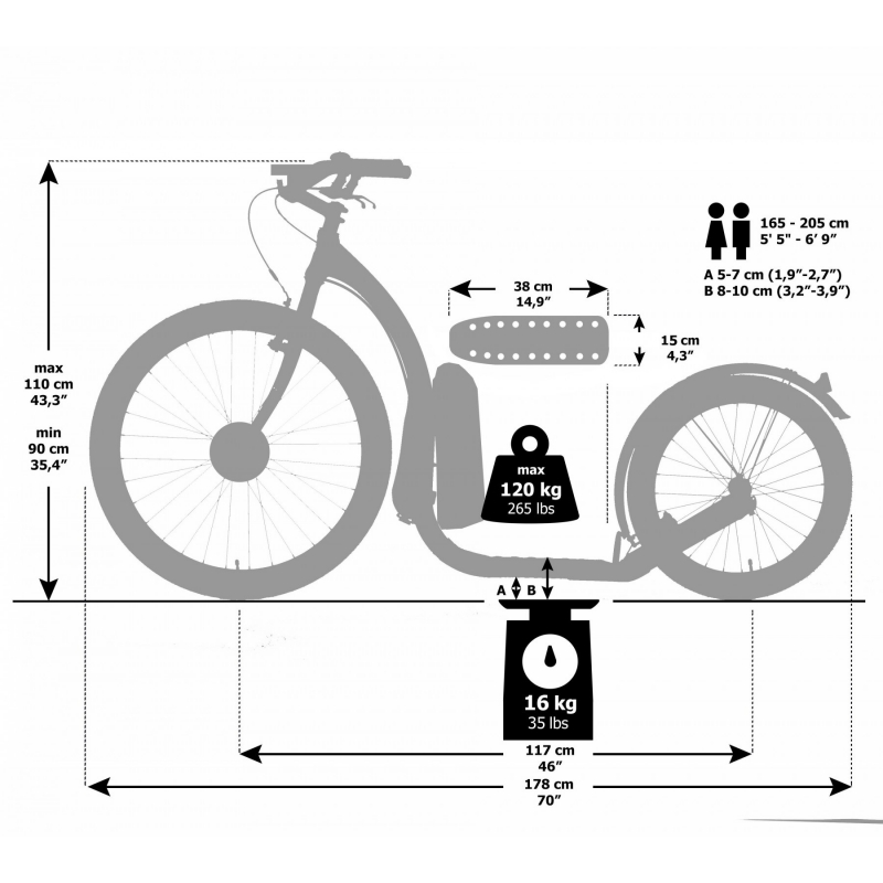KICKBIKE E-CRUISER MAX BLACK KICKBIKE E-CRUISER MAX BLACK
