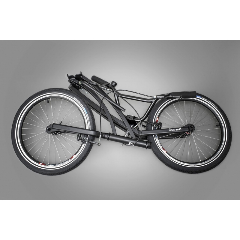 vouwstep + rem MIBO ROYAL 20/20 BLACK - Stepshop.nl