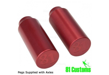 81 CUSTOM PEGS - RED (PAIR)