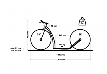 Sportscooter MIBO REVOO 28/28 BLACK