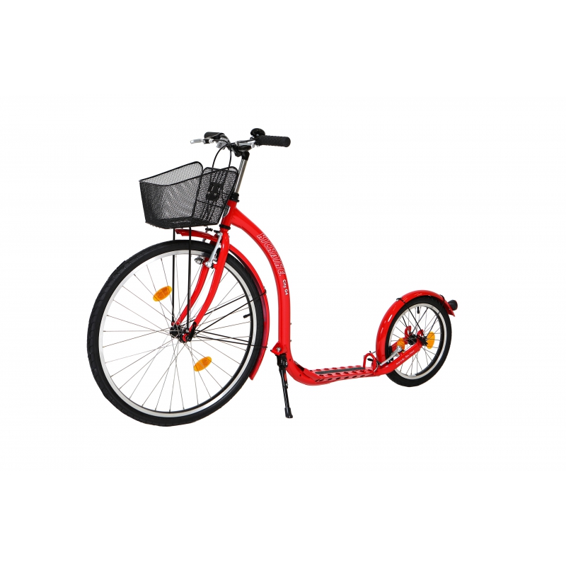 KICKBIKE CITY G4 RED adult scooter with basket