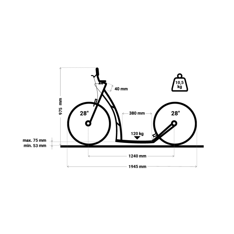 Tourscooter Mibo Tourist Antracite Adult scooter
