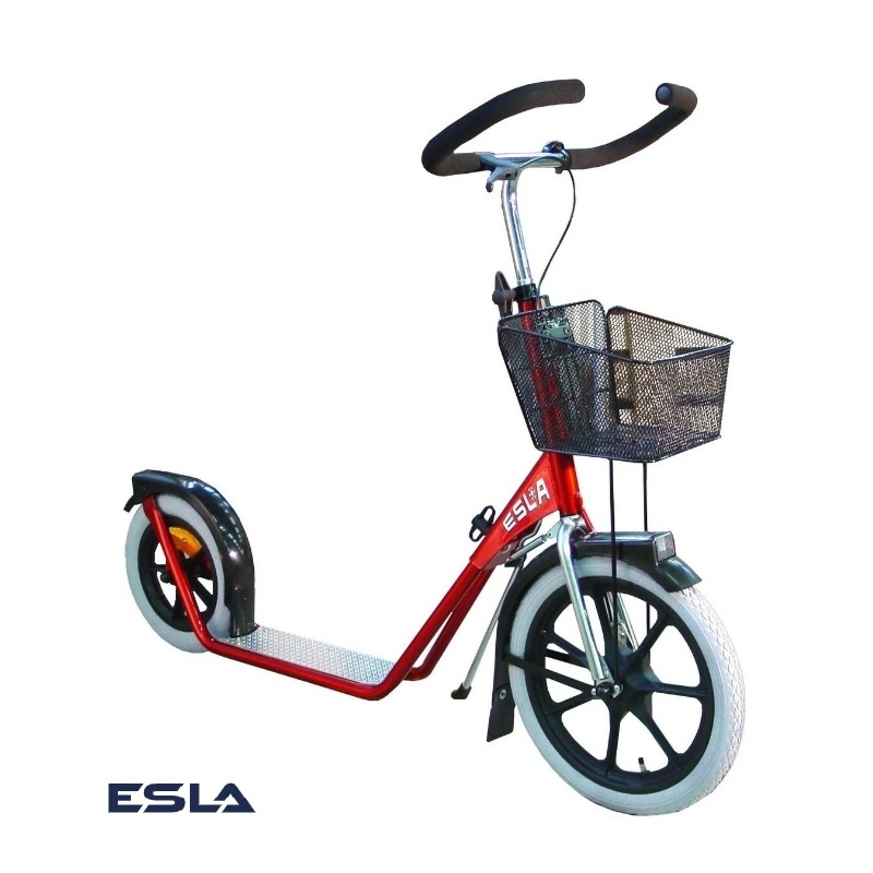 Indoor scooter Esla 4100 RED + SMALL BASKET