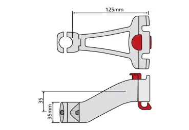 KLICKfix Handlebar adapter for stem KLICKfix Handlebar adapter for stem