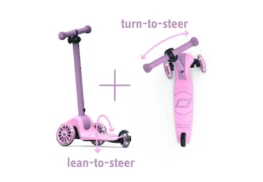 Kinder Vouwstep 3 wielen 'Scoot and Ride' - Highwaykick 3 - ROSE - Stepshop.nl