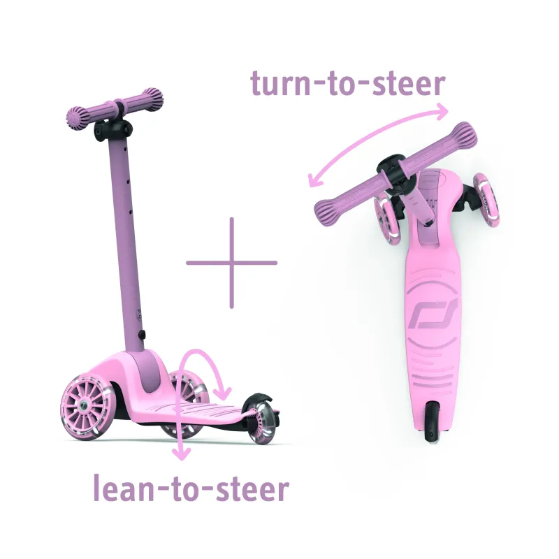 Kinder Vouwstep 3 wielen 'Scoot and Ride' - Highwaykick 3 - ROSE - Stepshop.nl