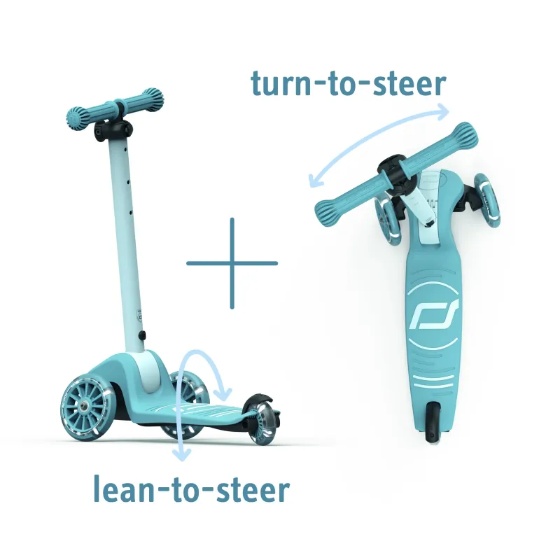 Kinder Vouwstep 3 wielen 'Scoot and Ride' - Highwaykick 3 - STAAL - Stepshop.nl